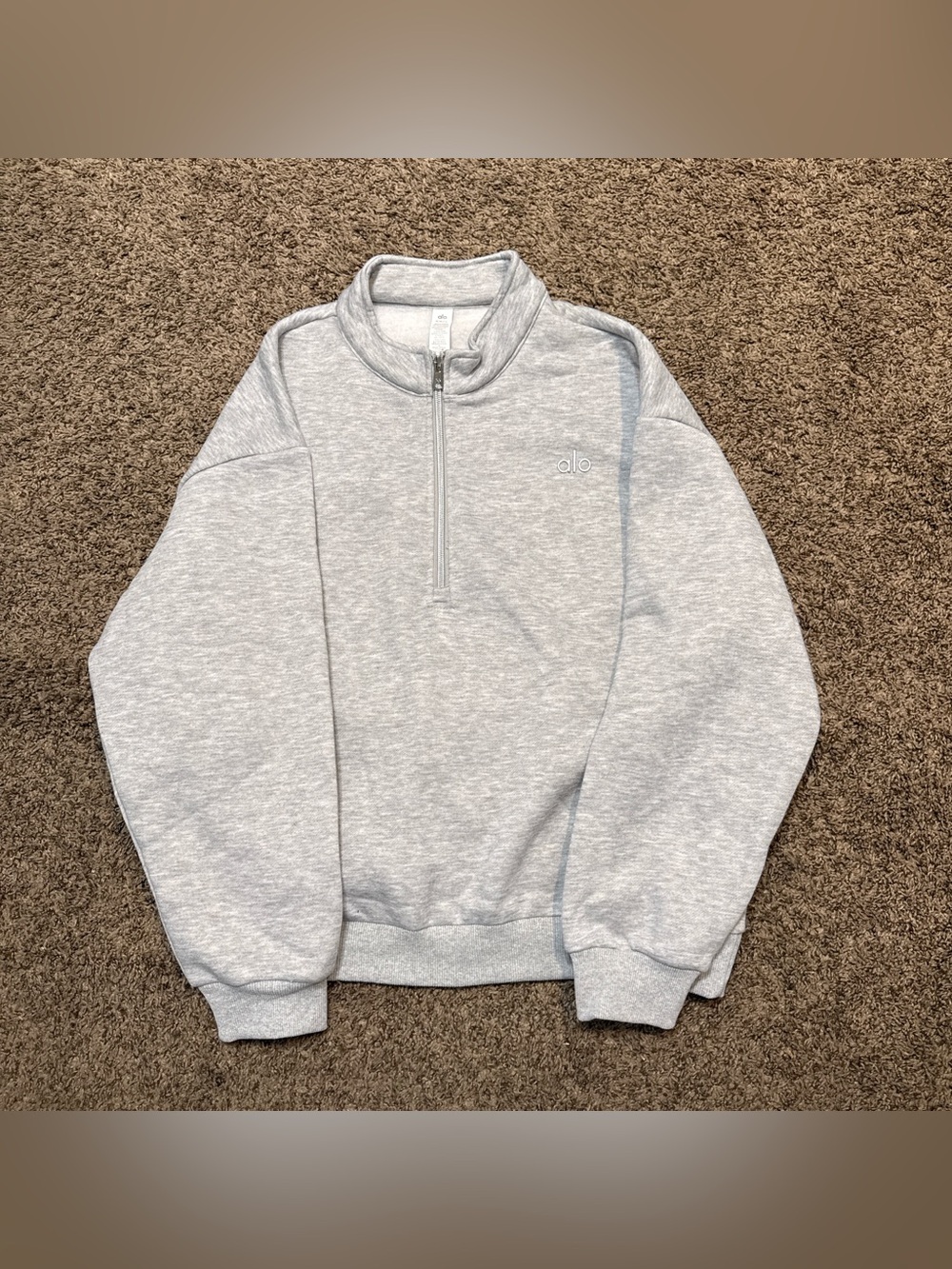 Alo Yoga Grey Quarter Zip